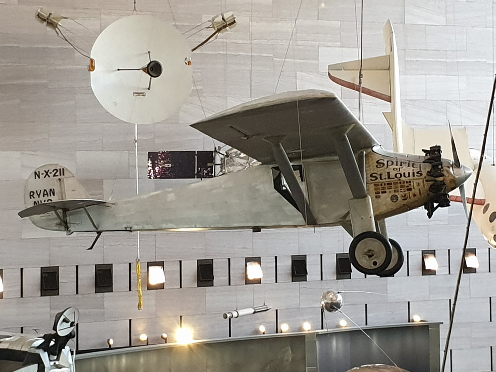 Das echte Flugzeug von Charles Lindbergh, mit dem er den Atlantik als erster Mensch Überquerte